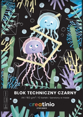 Blok techniczny Creatinio A4/10k - czarny, 1 szt