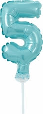 Balon foliowy Godan błękitny 13 cm cyfra 5 (BC-5BLO5)