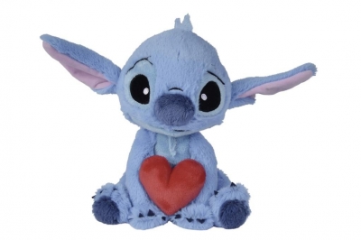 Disney maskotka pluszowa Stitch z sercem 25cm