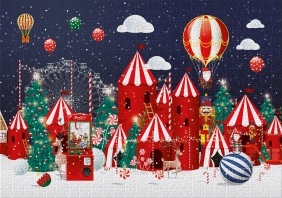 Puzzle Świąteczne - Zimowa kraina, 500 el.