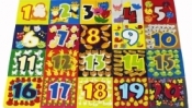 Puzzle piankowe 24 elementy Cyfry