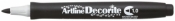 Marker permanentny Artline decorite, czarny 1,0 mm pędzelek końcówka (AR-033 3 2)