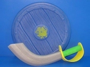 Miecz 45cm i tarcza wikinga 36cm twarda pianka