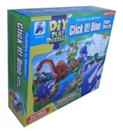 Puzzle Dinozaury dwustronne do malowania 24