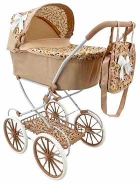 Wózek Retro dla lalek z torbą