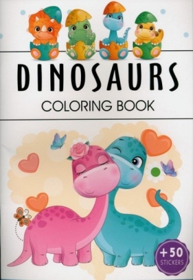 Dinosaurs. Coloring book - Opracowanie zbiorowe