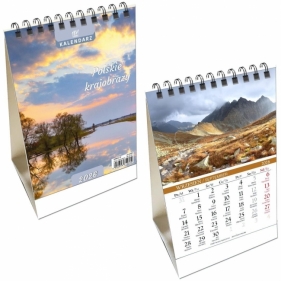 Kalendarz 2026 biurkowy pion Polskie Krajobrazy