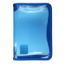 Teczka PP Titanum A5 na suwak transparentna - niebieska (302289)