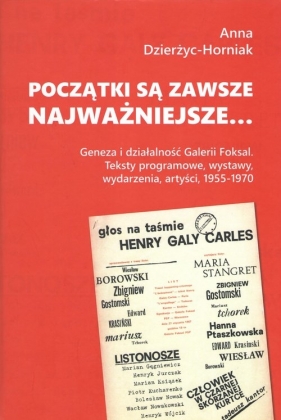 Początki są zawsze najważniejsze? - Anna Dzierżyc-Horniak
