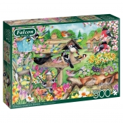 Puzzle 500: Falcon - Karmnik dla ptaków wiosną (11280)