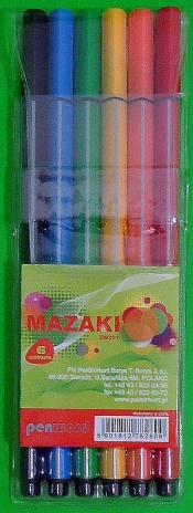 Mazaki ZW201-16 MIX kolorów trójkątne