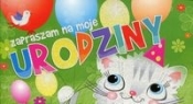 Zaproszenia urodzinowe Kotek 5 sztuk