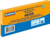 Karteczki samoprzylepne w bloczku neon pomarańczowy (7585011-12)