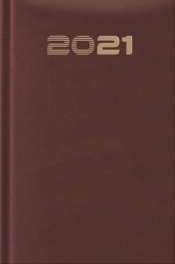Terminarz 2021 Standard B6 bordowy