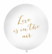 Balon Love is in the air 1m biały