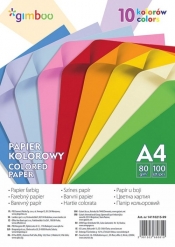 Papier kolorowy Gimboo A4, 100 arkuszy (14110215-99)