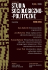Studia Socjologiczno-Polityczne... nr 1(08)/2018 praca zbiorowa