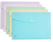 Teczka kopertowa A4 PP Urban pastel mix (5szt)