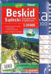 Mapa tur. Beskid Sądecki 1:250 000 + atlas sam PL - Opracowanie zbiorowe
