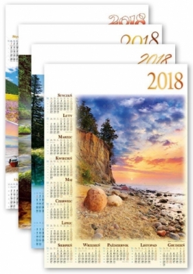 Kalendarz 2018 Jednoplanszowy zestaw (10X10 szt.)