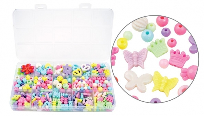 Koraliki plastikowe 330szt