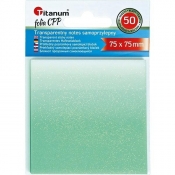 Notes samoprzylepny transparentny 75x75mm 50K