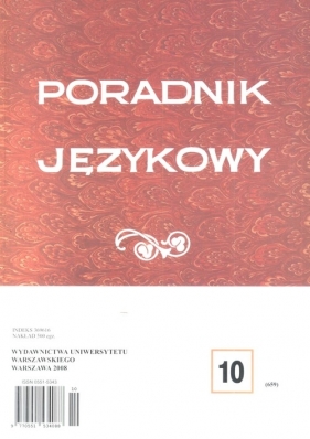 Poradnik językowy 10/2008 - <br />