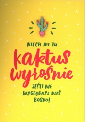 Karnet z przypinką "niech mi tu kaktus" K.GIRT-165