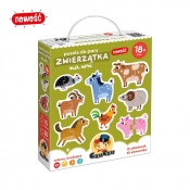 Puzzle do pary. Zwierzątka na wsi