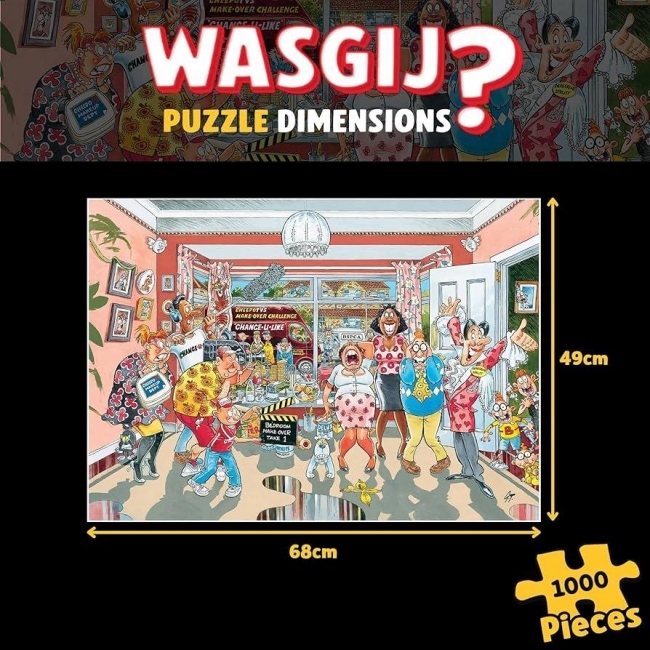 Puzzle 1000 Wasgij Jumbo Retro metamorfoza