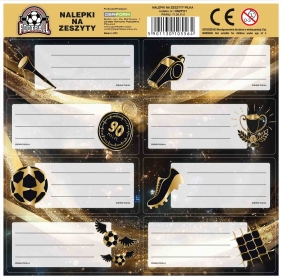 Nalepki na zeszyt Piłka 21, 1 blister