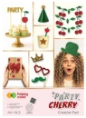Blok Happy Color Party Cherry, A4/10 ark, holographic + brokat
