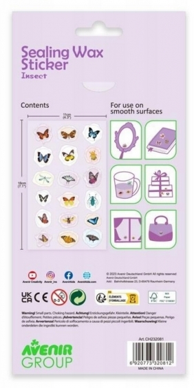 Naklejki woskowe - Insekty (CH232081)