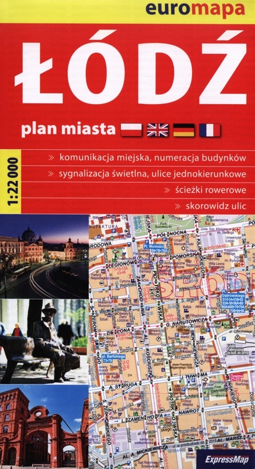 Łódź plan miasta 1:22 000