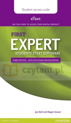 Expert First eText StudentPinCard