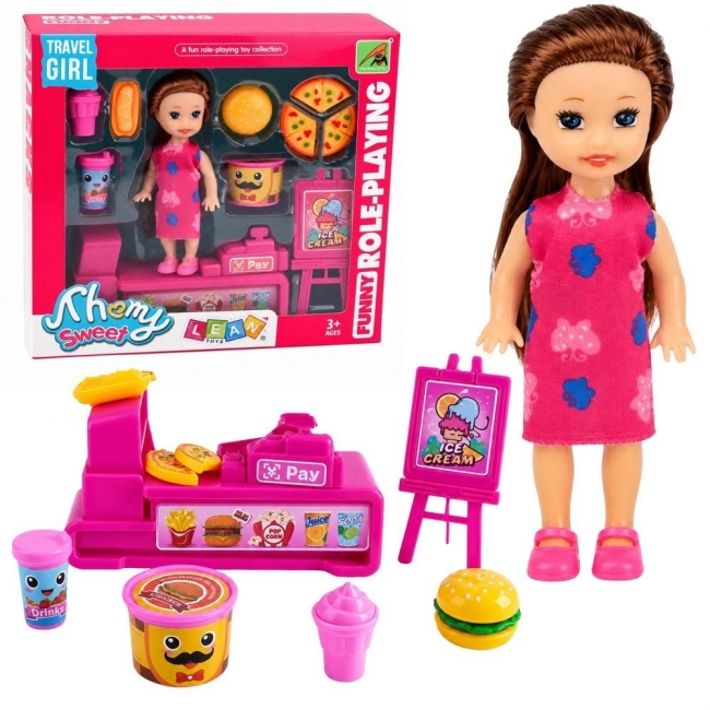 <img src='https://webimage.pl/pics/812/4/d5907990204812.jpg' style='height:440px' /> Mini laleczka z kasą i akcesoriami
