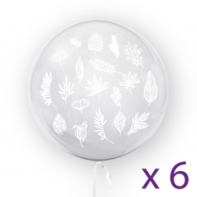 Tuban, Balon 45 cm - Liscie 1 (6 sztuk) (TB3681)