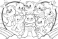 Puzzle dwustronne 60: Troskliwe misie