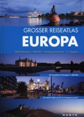 Grosser Reiseatlas Europa 1:800 000 (Uszkodzona okładka)