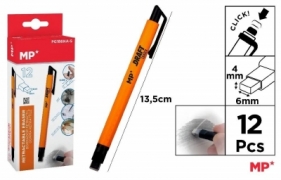 Gumka w długopisie Click pomarańcz korpus (12szt)