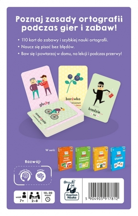 EDUseria. Ortografia. Gra karciana