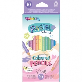 Kredki ołówkowe okrągłe Colorino Pastel, 10 kolorów (80813PTR)