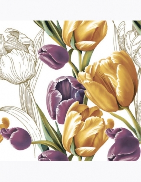 Serwetki DAISY Lunch SD 330x330 Tulipany 009501