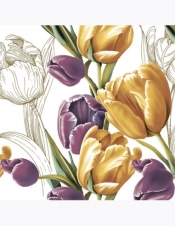 Serwetki DAISY Lunch SD 330x330 Tulipany 009501
