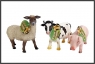 Figurka Hipo Zwierzę domowe: krowa, świnia, owca mix