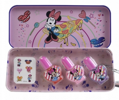 Zestaw lakierów met. etui Minnie Mouse