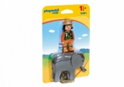 Figurka Opiekunka zwierząt ze słoniem (9381)