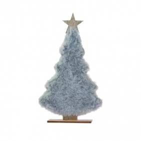 Drewniana choinka z futerkiem, 1 szt. (BD3813)