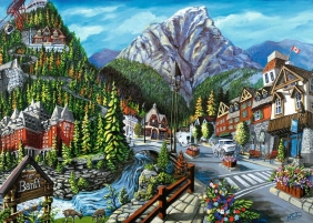 Ravensburger, Puzzle 1000: Witamy w Banff (16481)