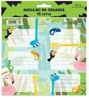 Naklejki na zeszyty - Żyrafa (12szt)